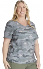 DK853 Dickies EDS Signature Fitted Print Top - Ditsy Bloom Camo