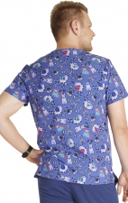 TF687 Tooniforms Unisex 4 Pocket Print Top by Cherokee - Happy Place