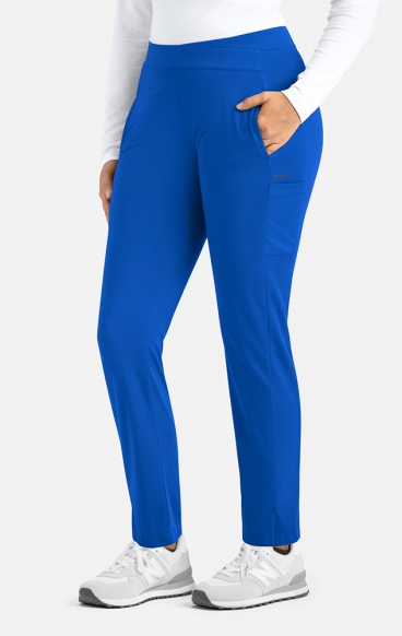 60301P Petite Focus Flat Front Tapered Leg Knit Pant by Maevn