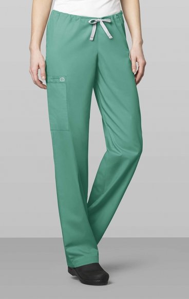 *VENTE FINALE SURGICAL GREEN 500S Courte WonderWORK Pantalon Cargo Unisexe à Jambe Droite avec Cordon de Serrage