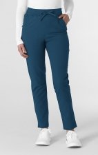 5222P Petite WonderWink Thrive Women's Cargo Straight Slim Leg Pant