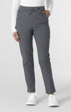 5222P Petite WonderWink Thrive Women's Cargo Straight Slim Leg Pant