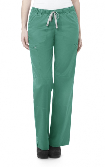 *VENTE FINALE SURGICAL GREEN 504P Petite WonderWORK Pantalon cargo à jambe droite pour femmes- 28 1/2po