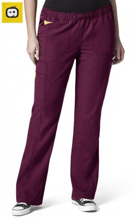 5105 WonderWink Plus Boot Cut Cargo Scrub Pants - Berry