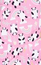 8564 Med Couture V-Neck Vicky Print Scrub Top - Boba Pandas