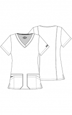 85906 Dickies EDS Signature 6 Pocket V-Neck Top
