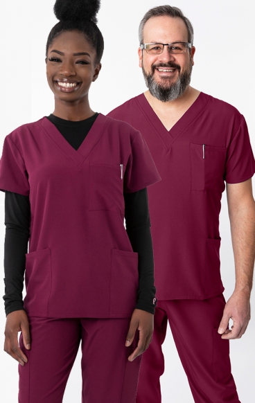 1202 4Flex Unisex V-Neck Scrub Top by Greentown 1202 4Flex Unisex V-Neck Scrub Top by Greentown