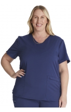 CK837A Atmos Contemporary V-Neck Top with 2 Pockets by Cherokee