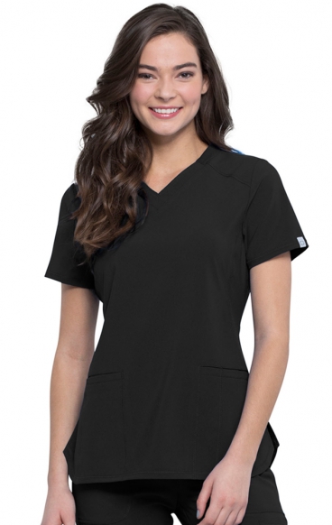 *FINAL SALE XXS CK865A V-Neck Top - Cherokee Infinity - Antimicrobial