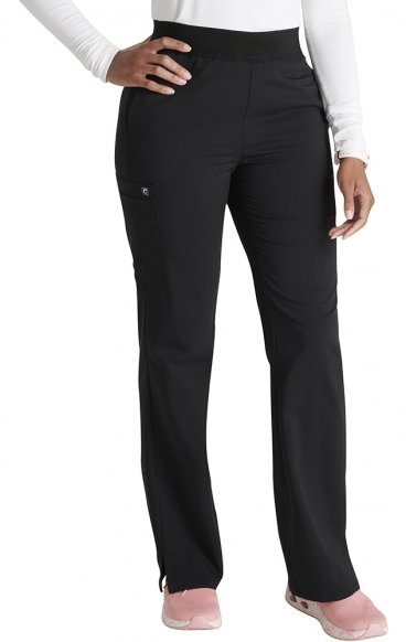 CK136AP Petite Atmos Pantalon Cargo à Jambe Droite pour Femmes par Cherokee