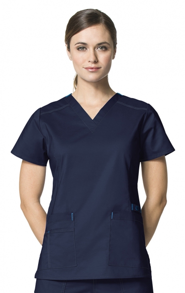 *VENTE FINALE S 6108 WonderFlex Verity - Haut d’uniforme avec encolure en forme ‘’V’’