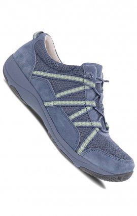 Harlyn Blue Suede Chaussure Légère pour Femmes par Dansko