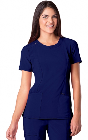 *FINAL SALE XS 2624A Infinity Round Neck Top by Cherokee with Certainty® Antimicrobial Technology