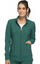 CK303 iFlex Zip Front Jacket with Knit Panels by Cherokee