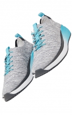 Everon Knit Multi Grey/Aqua Fade Lightweight Slip-Resistant Women's Sneaker from Infinity Footwear by Cherokee