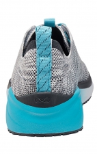 Everon Knit Multi Grey/Aqua Fade Lightweight Slip-Resistant Women's Sneaker from Infinity Footwear by Cherokee