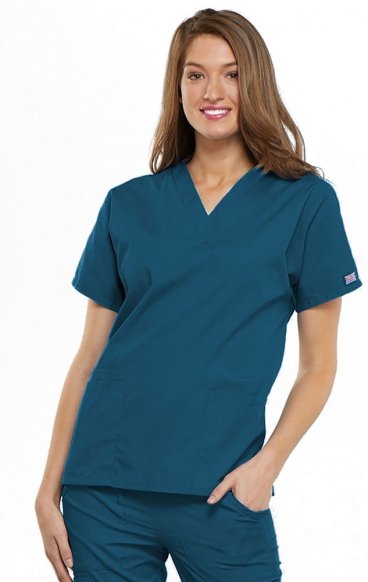 *FINAL SALE S 4700 Workwear Originals V-Neck Dolman Sleeve Top by Cherokee