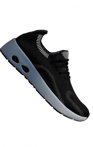 *FINAL SALE Bolt Pixelated Black Breathable Slip-Resistant Women's Sneaker from Infinity Footwear by Cherokee