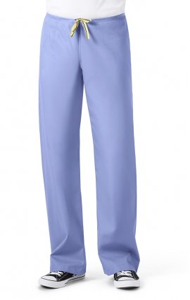 5006 WonderWink Origins Papa – Pantalon d’uniforme unisexe avec cordon - Ceil Blue