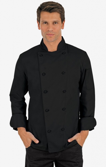 *VENTE FINALE CC250 MOBB Manteaux de Chef Unisexe Classique - Noir