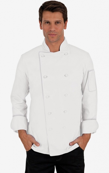 *VENTE FINALE CC250 MOBB Manteaux de Chef Unisexe Classique - Blanc