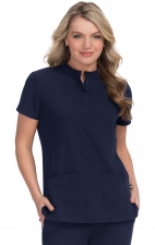 1081 koi Next Gen Driven Mandarin Collar Top