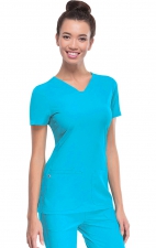 20710 Break on Through V-Neck 3 Pocket Top from HeartSoul