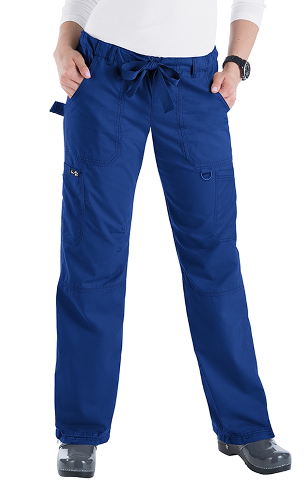 koi Classics Lindsey Women's 7-Pocket STRETCH Low-Rise Cargo Scrub Pants -  Tall