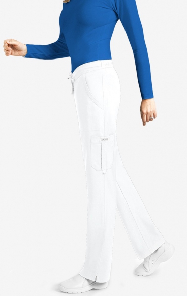 *FINAL SALE WHITE P3011 The Carmen - MOBB Mentality Straight Leg Scrub Pant