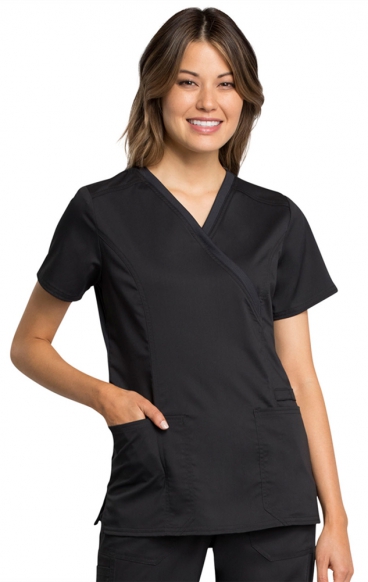 *FINAL SALE 2XL WW775AB Mock Wrap Top - Cherokee WW Revolution Tech *FINAL SALE 2XL WW775AB Mock Wrap Top - Cherokee WW Revolution Tech