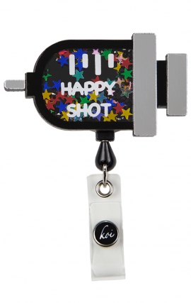 A156  koi Porte-Badge Rétractable Dynamique - Happy Shot