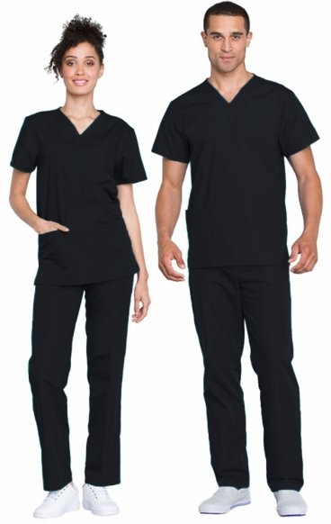 *FINAL SALE VT501C CHEROKEE Unisex V-Neck Top & Drawstring Pant Set