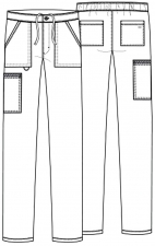 CKA186 Allura Men's Straight Leg Cargo Pant by Cherokee