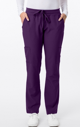 2200 Greentown 4 Flex Modern Waist Straight Leg Cargo Scrub Pants