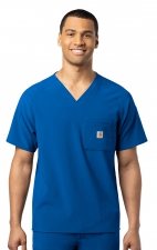 C12110 Carhartt Force® CROSS-FLEX Scrubs - V-Neck Tech Top