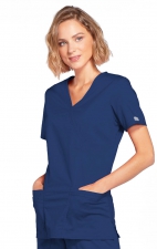 4728 Workwear Core Stretch Haut Cache-Coeur avec 3 Poches par Cherokee