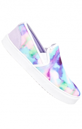 Chase TX Watercolor Wave Classic Canvas Slip On Water Resistant Anti Slip Sneaker 