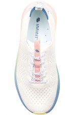 Everon Knit White/Rainbow Fade Sneaker Légère en Tricot pour Femmes Antidérapante de Infinity Footwear par Cherokee