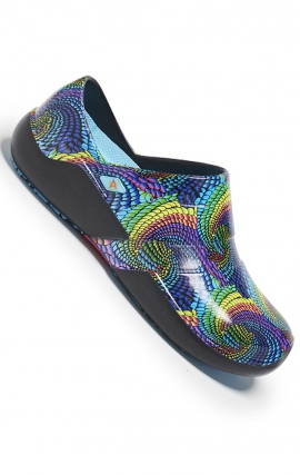 Journey Electric Serpent Illusion Unisex Slip Resistant Clog by Anywear Footwear