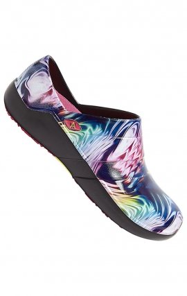 Journey Rainbow Waves Unisex Slip Resistant Clog by Anywear Footwear