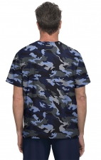 671PR koi Next Gen On Call Men's Print Top - Heather Camo