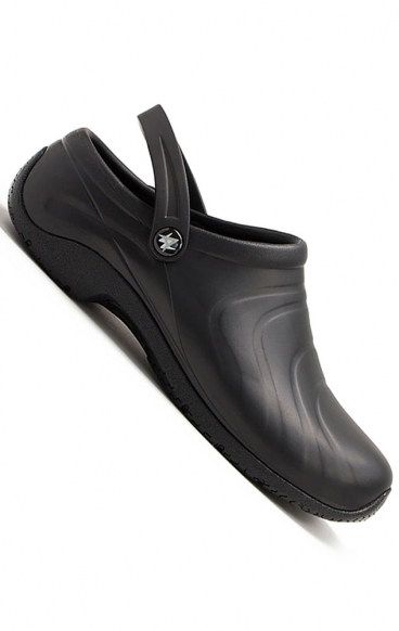 FINAL SALE Zone Black Wide Unisex Anti Slip Step In EVA Clog by Anywear Footwear Scrubscanada