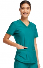 CK840 V-Neck Top in Black - Cherokee Form