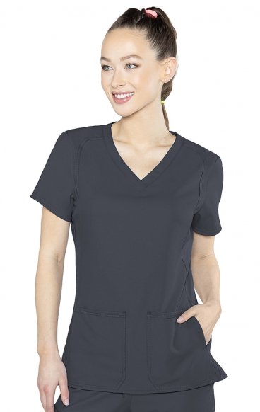 *FINAL SALE XL 2468 Med Couture Insight Side Pocket Scrub Top