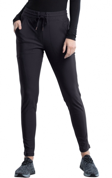 *VENTE FINALE 2XL CK095 Pantalon taille moyenne à jambe fuselée et cordon de serrage - Cherokee Form