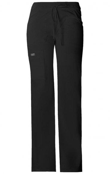 *FINAL SALE BLACK 24001T Tall Workwear Core Stretch Low Rise Flare Leg Cargo Pant by Cherokee *FINAL SALE BLACK 24001T Tall Workwear Core Stretch Low Rise Flare Leg Cargo Pant by Cherokee