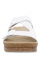 Dayna White Croco Adjustable Double Strap Sandal by Dansko 