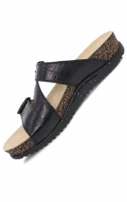 Dayna Black Croco Adjustable Double Strap Sandal by Dansko 