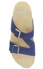 Dayna Navy Suede Adjustable Double Strap Sandal by Dansko 
