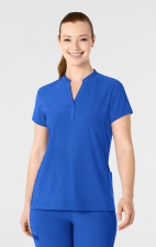 6734 RENEW Women's Mandarin Collar Scrub Top by WINK